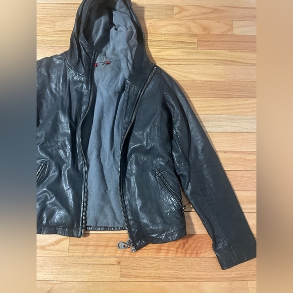 Doma Leather Black Leather Jacket Size Medium - Picture 4 of 7